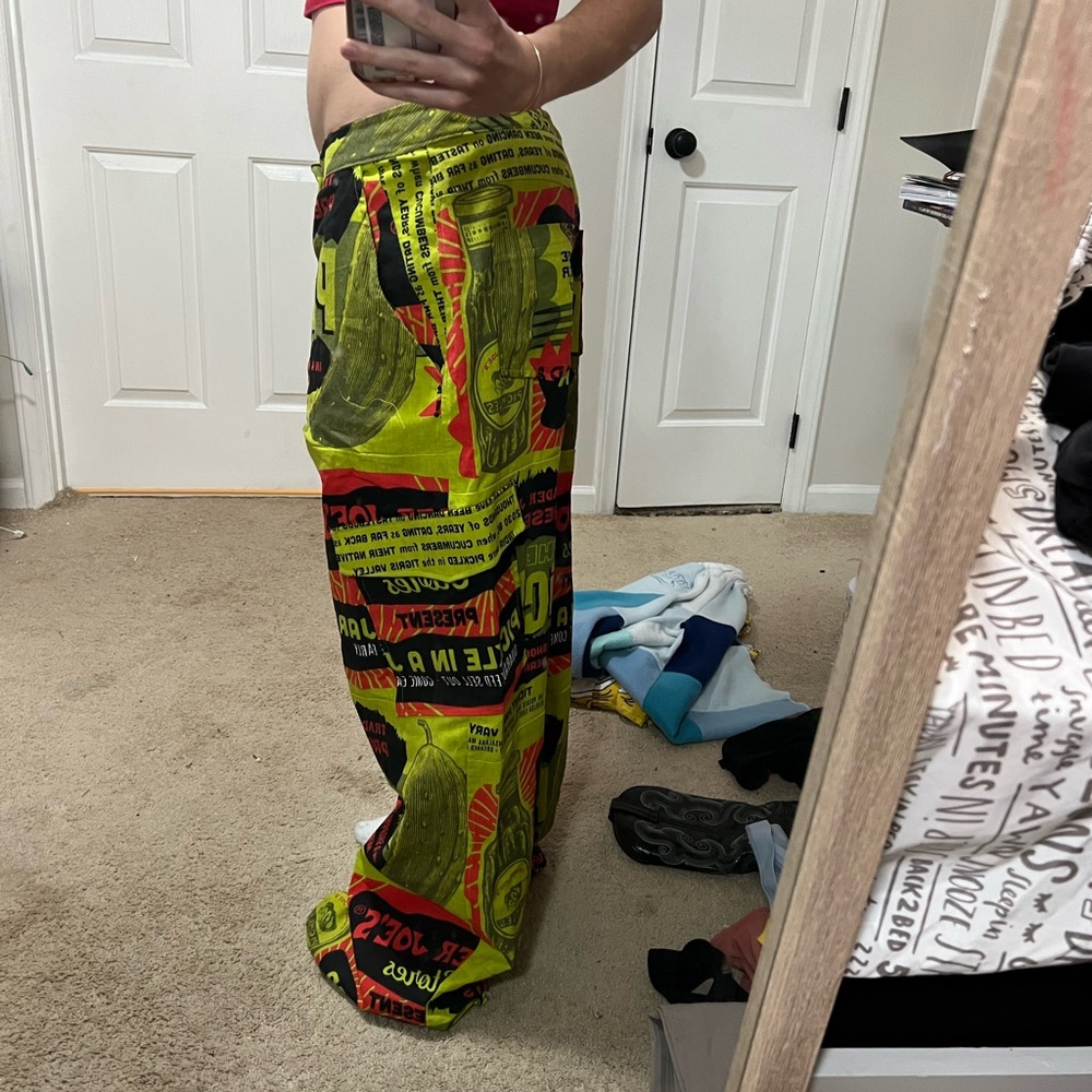 Trader Joes Pickle bag pants - Picture 3 of 4